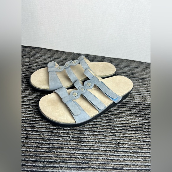 SAS Naples Slide Blue and Cream Sandals-Size 9.5 M - Picture 7 of 12